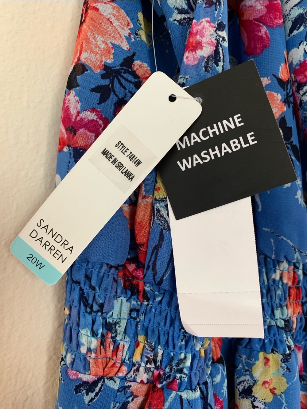 Floral Summer Maxi Dress in Royal Blue (Belk) - Picture 9 of 10
